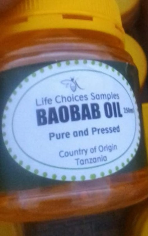 Baobab oil from Tanzania